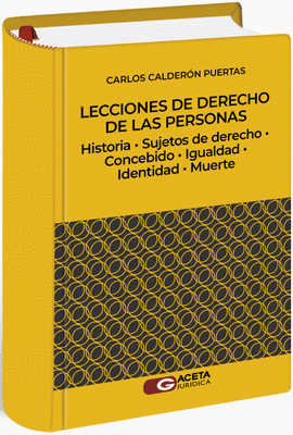 LECCIONES DE DERECHO DE LAS PERSONAS